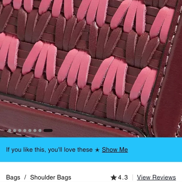 COACH Woven Hutton Shoulder Bag - Picture 6 of 8